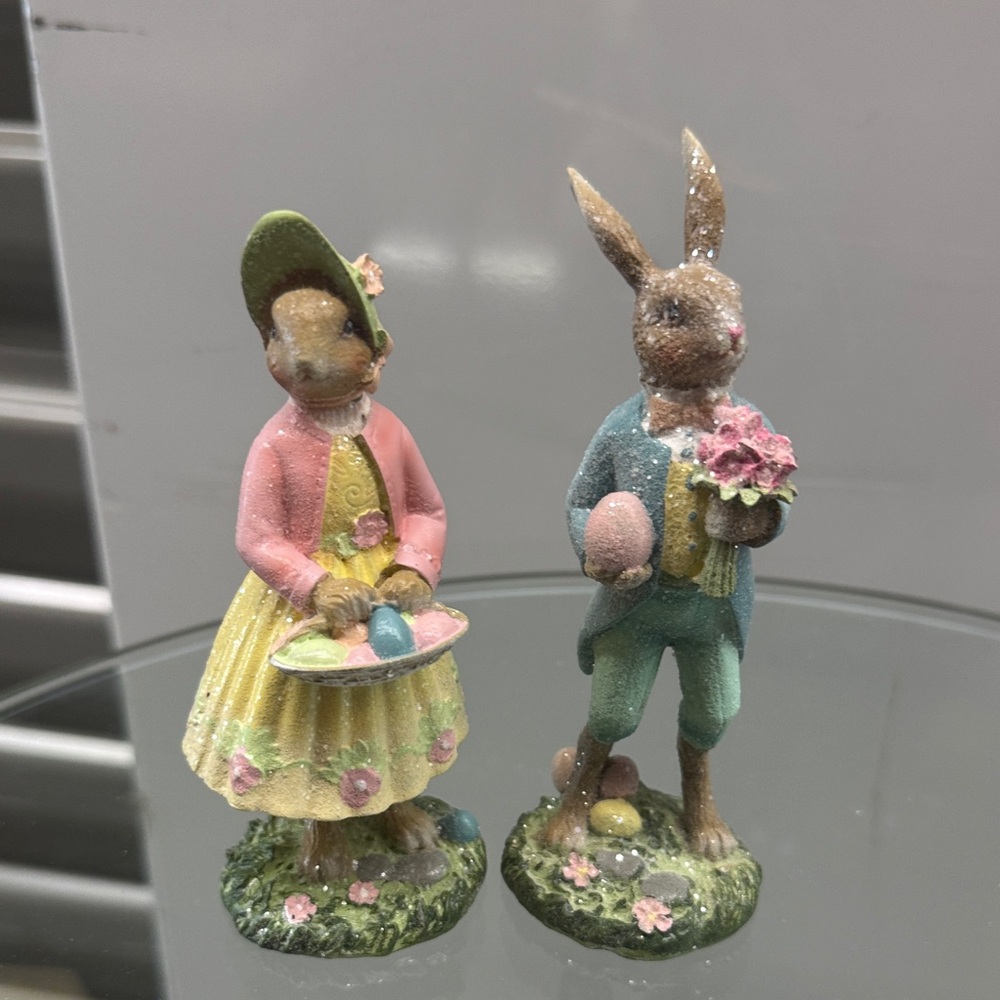 Charming Easter Bunny Figurines